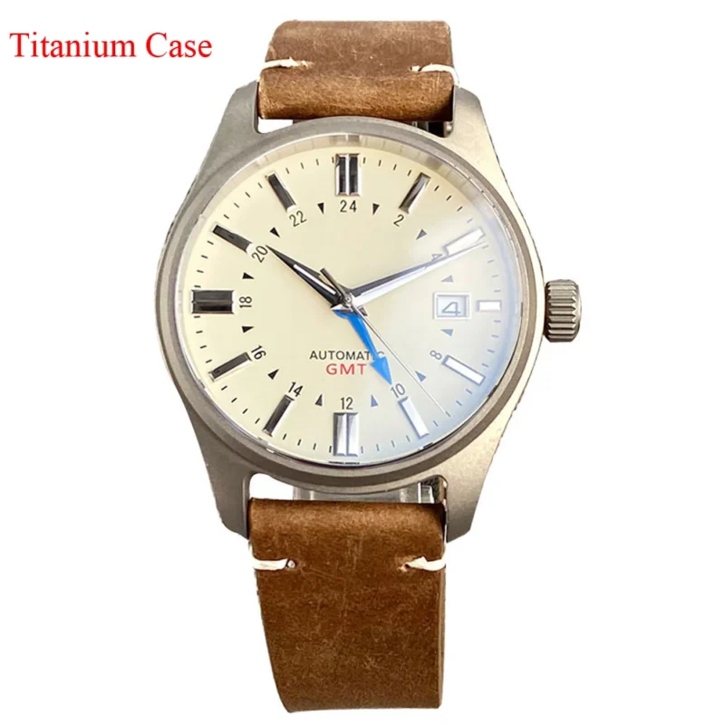 Professional GMT Dive Automatic Watch with Titanium Case and Sapphire Crystal - Image 7