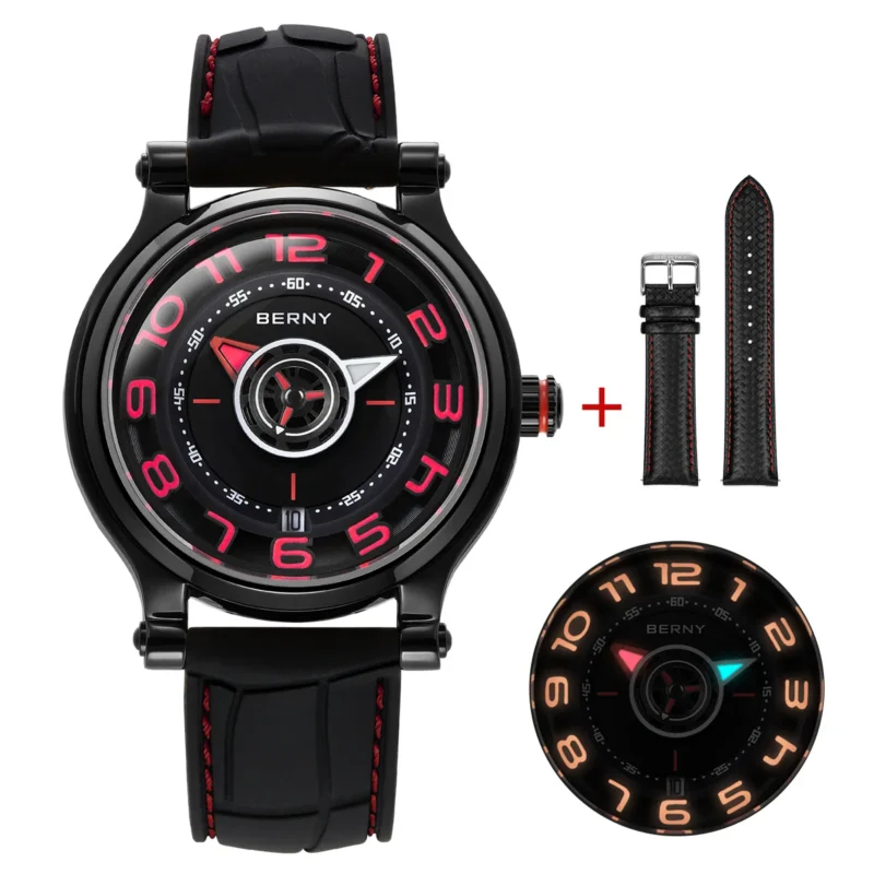 Professional Automatic Dive Watch with Compass and Sapphire Crystal Mechanical Timepiece - Image 8