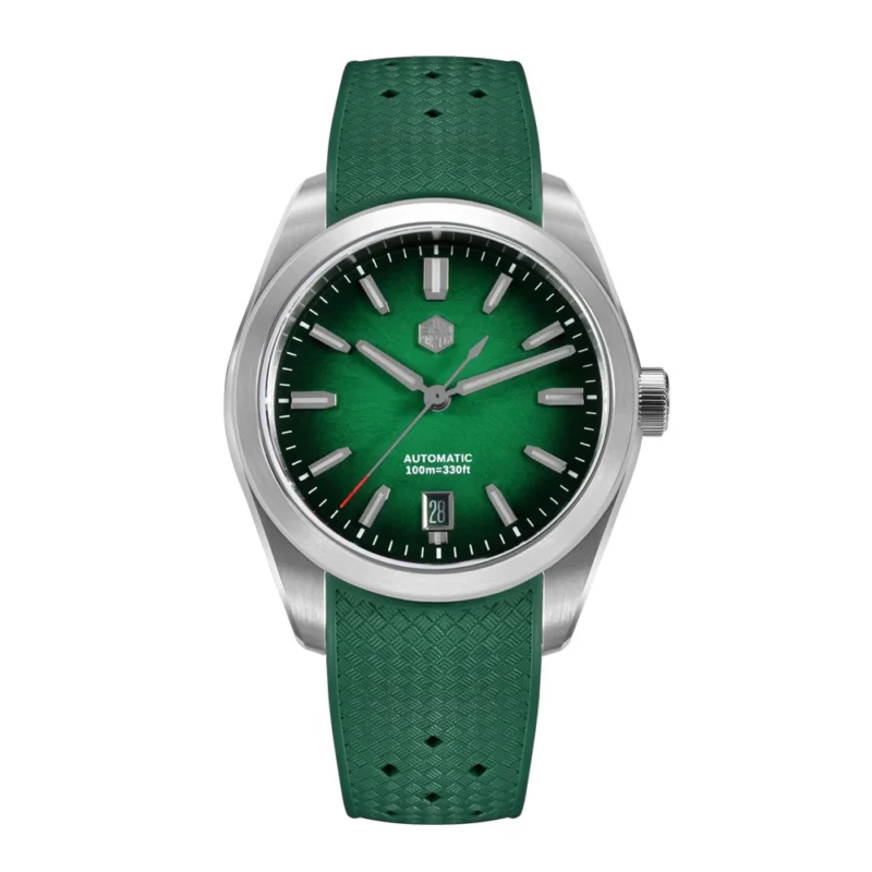 Elegant JianZhan Automatic Dress Watch with Miyota 9015 Movement and Ceramic Textured Dial - Image 7