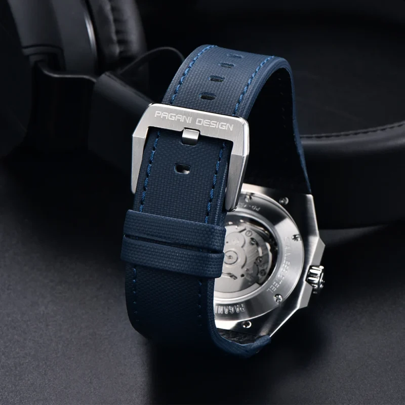 Professional Automatic Dive Watch with Sapphire Crystal and Stainless Steel Case - Image 5