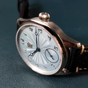 Premium Micro Rotor Manual Wind Watch with Stainless Steel Case and Arabic Numerals