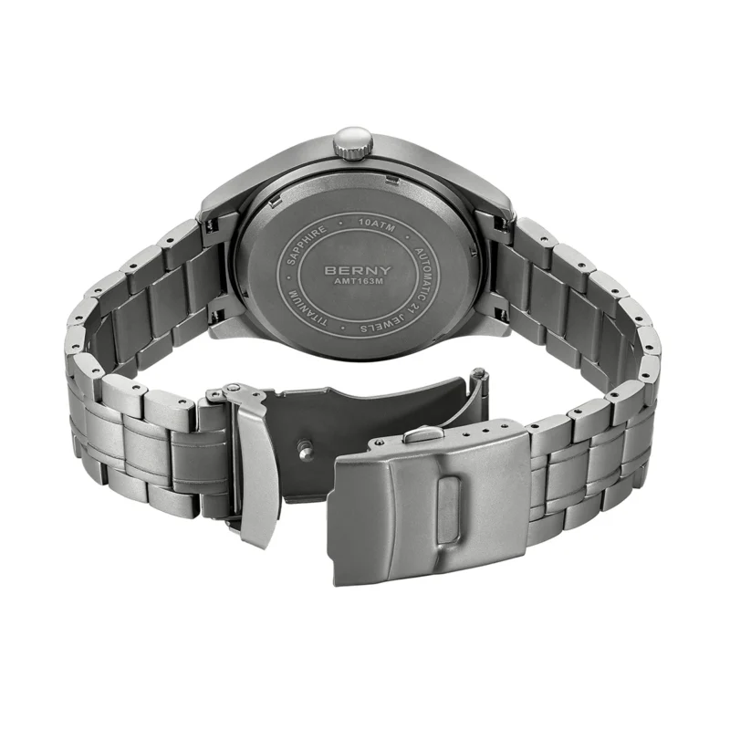 Professional Pilot Automatic Titanium Watch with Sapphire Crystal and Super Luminous Dial - Image 4