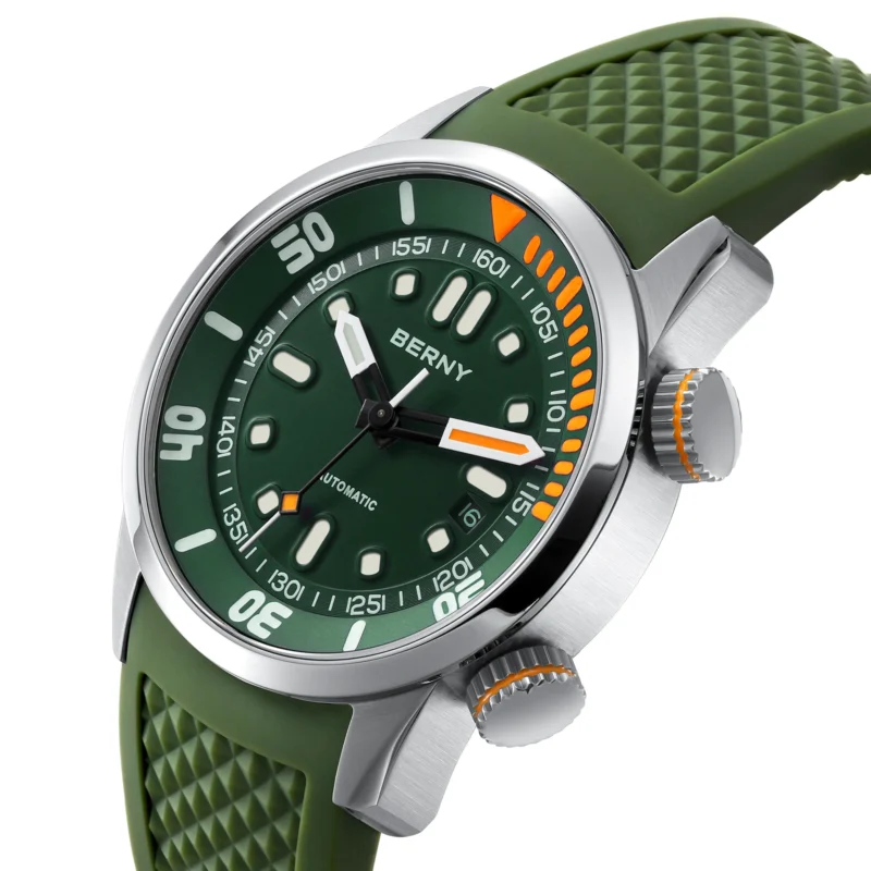 Professional Diver Automatic Watch with Sapphire Crystal and Super Luminous Dial 20Bar Water Resistant - Image 2