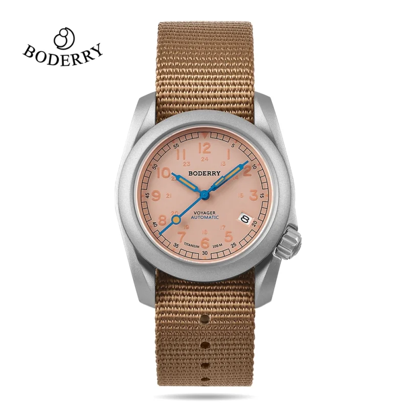 Voyager Bronze Field Automatic Watch with Sapphire Crystal and Leather Strap - Image 20