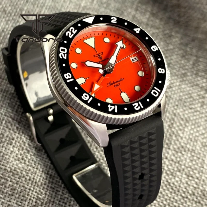 Professional GMT Automatic Dive Watch with NH34A Movement and Sapphire Crystal - Image 5