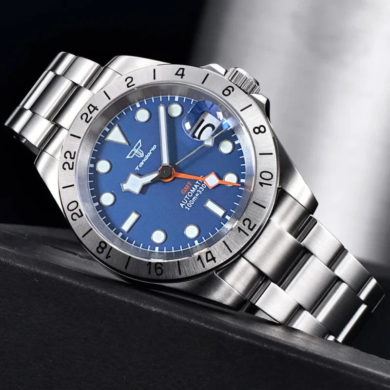 Explorer GMT Automatic Field Watch with Orange 24-Hour Hand and Sapphire Crystal - Image 21