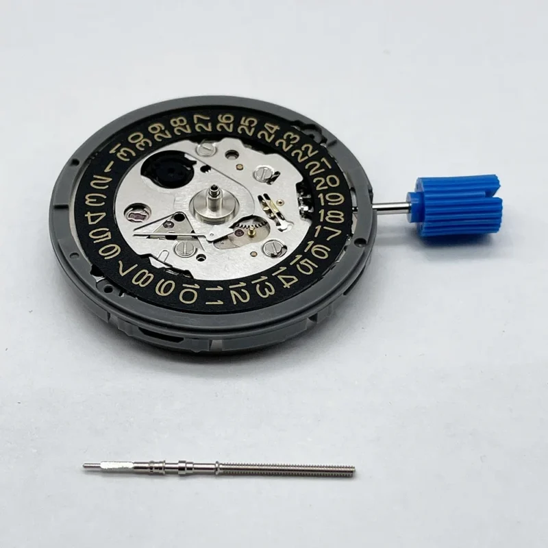 Premium NH35 Automatic Movement Watch Mechanism with Black-Gold Date Wheel for Custom Watch Builds - Image 4