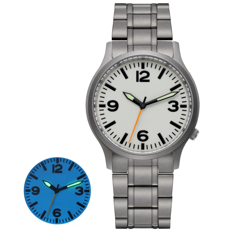 Titanium Field Sport Quartz Watch with Super Luminous Dial and Sapphire Crystal - Image 8