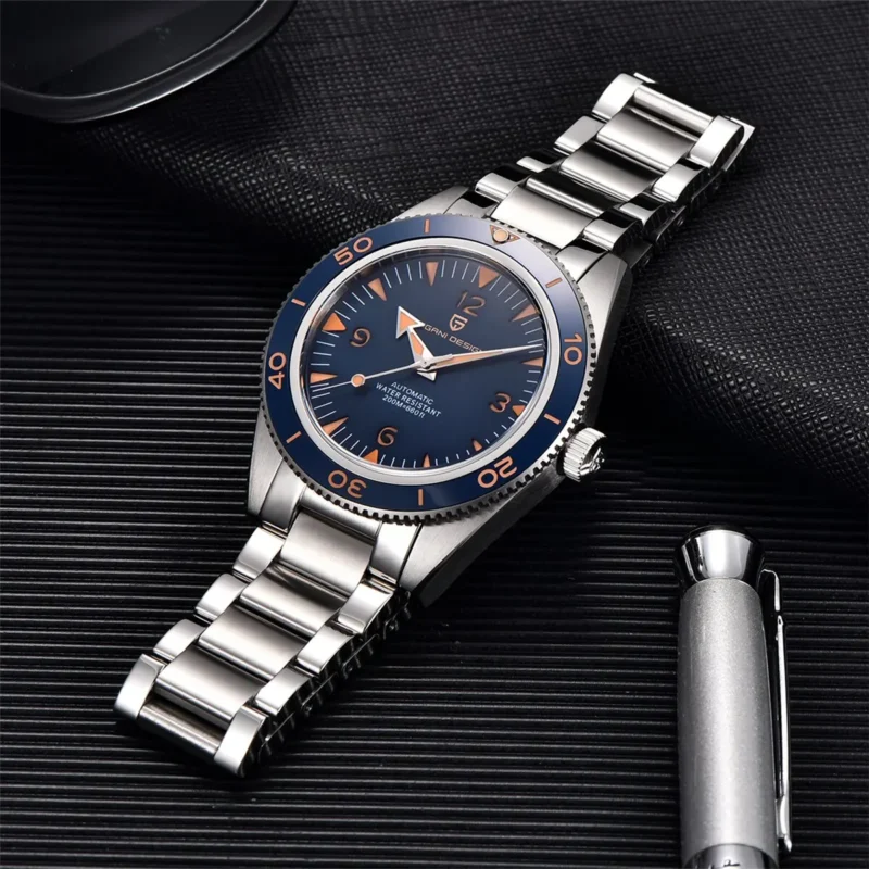Professional Automatic Dive Watch with Sapphire Crystal and 200m Water Resistance