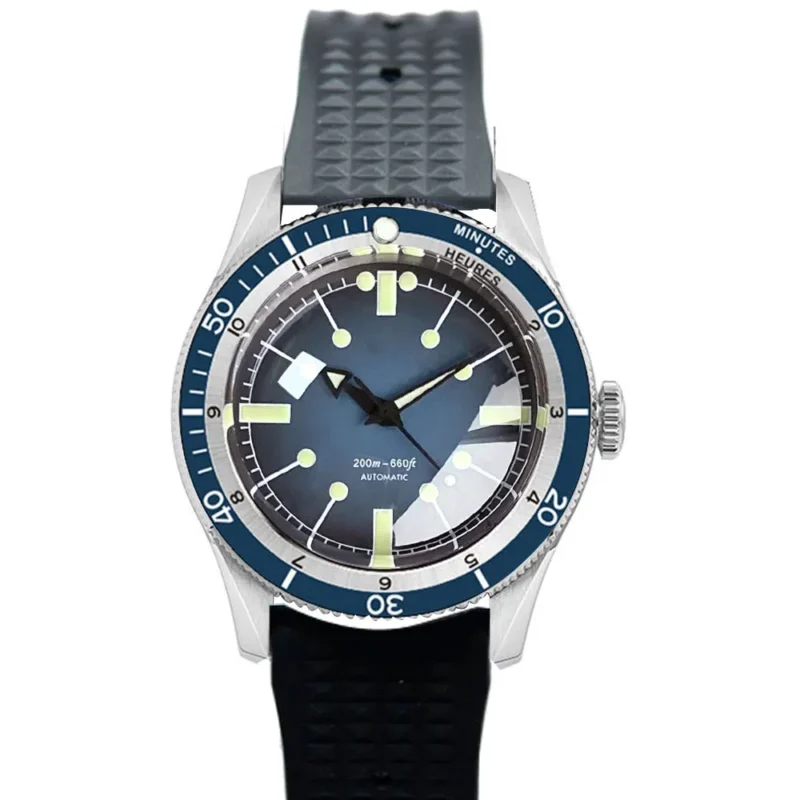 Professional Automatic Dive Watch with NH35 Movement, Sapphire Crystal and Nylon Strap - Image 13