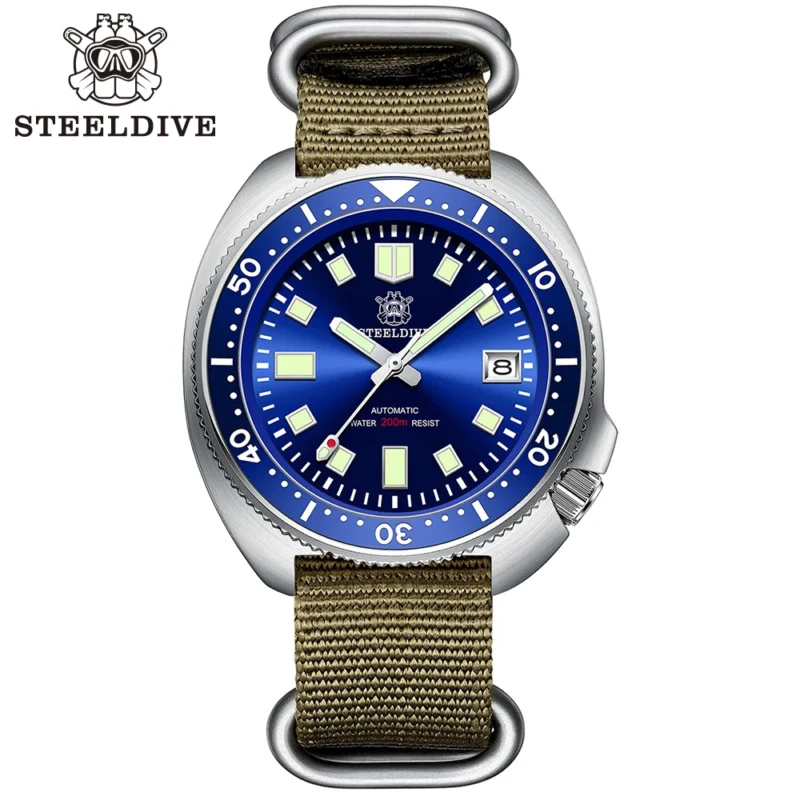 Professional Automatic Dive Watch with Sapphire Crystal and Stainless Steel Bracelet - Image 12