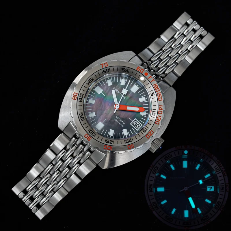 Professional Automatic Dive Watch with Sapphire Crystal and 20ATM Water Resistance - Image 8