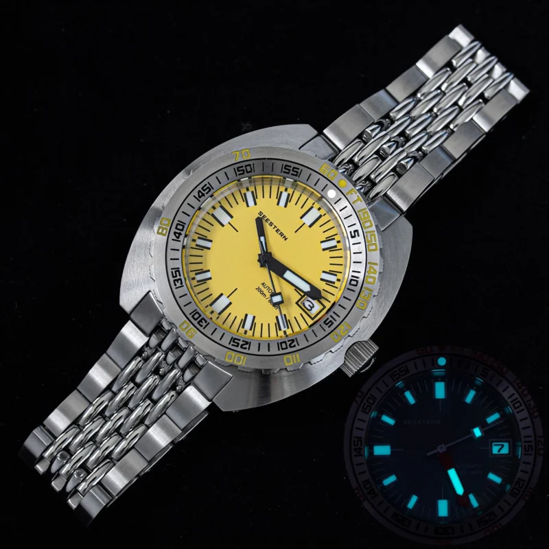 Professional Automatic Dive Watch with Sapphire Crystal and Stainless Steel Bracelet - Image 8