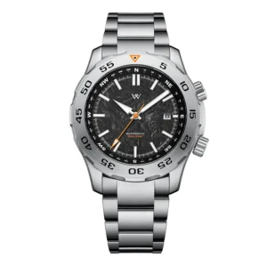 Professional Automatic Dive Watch with Compass, Sapphire Crystal and Stainless Steel Bracelet
