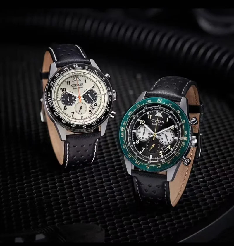 Citadel Automatic Mechanical Watch with Leather Strap and Stainless Steel Case - Image 6