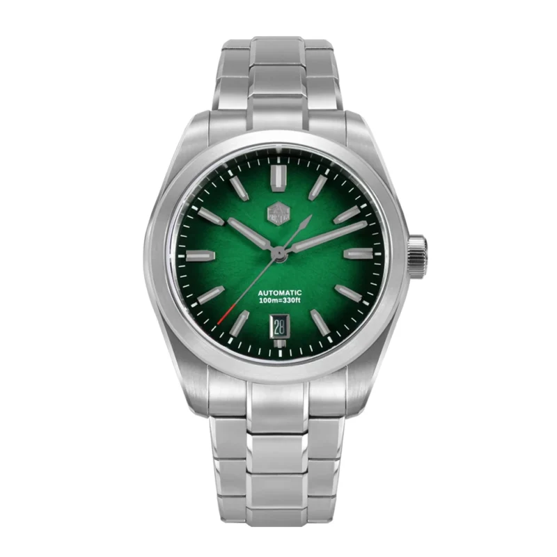Elegant JianZhan Automatic Dress Watch with Miyota 9015 Movement and Ceramic Textured Dial - Image 14