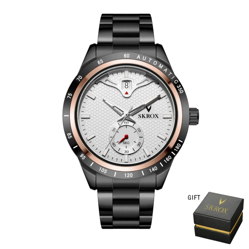 Professional Dive Automatic Watch with Date Function and Stainless Steel Bracelet - Image 8