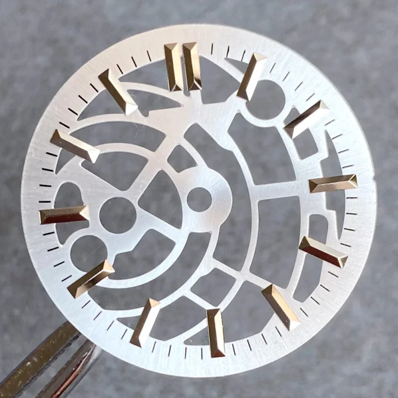Skeleton Open Heart Automatic Watch Dial 29mm for NH35 with Brass Construction - Image 9