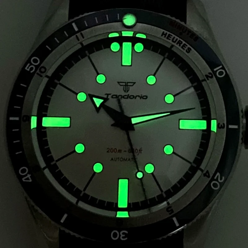 Professional Automatic Dive Watch with NH35 Movement, Sapphire Crystal and Nylon Strap - Image 3