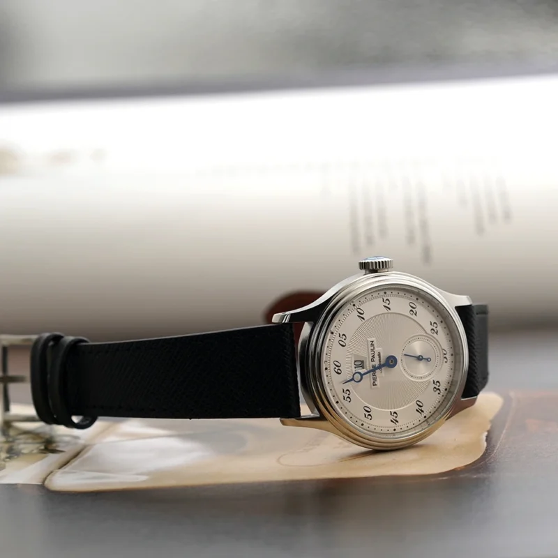 Vintage Jumping Hour Automatic Watch with Salmon Dial and Bonklip Bracelet - Image 18