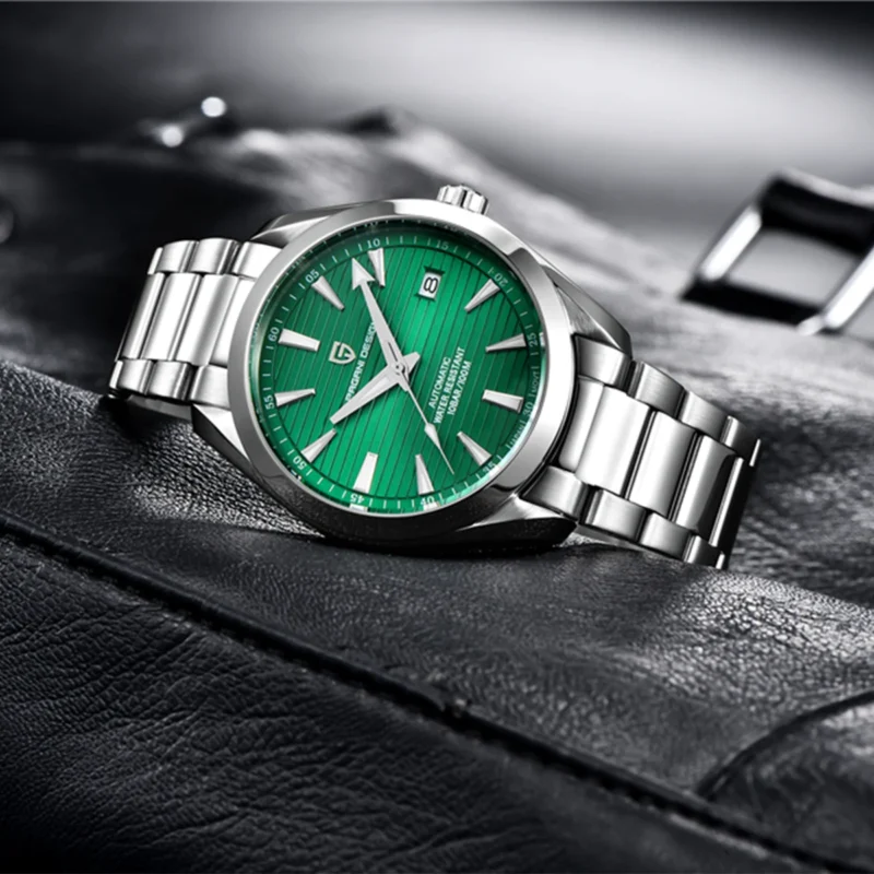 Professional Dive Automatic Watch with Sapphire Crystal and Stainless Steel Bracelet - Image 2
