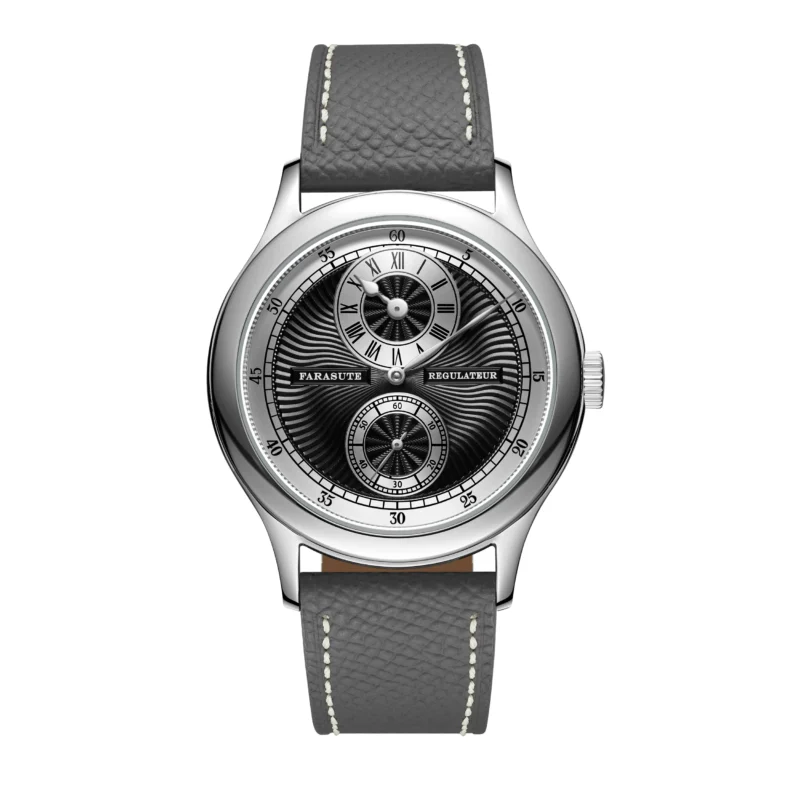 Luxury Regulateur Manual Wind Mechanical Watch with Sapphire Crystal and Leather Strap - Image 7