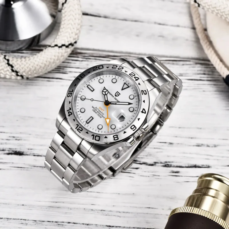 Professional Automatic Dive Watch with Sapphire Crystal and Stainless Steel Bracelet - Image 4