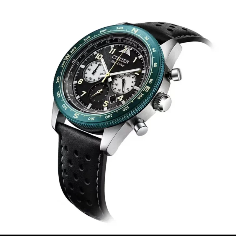 Citadel Automatic Mechanical Watch with Leather Strap and Stainless Steel Case - Image 2
