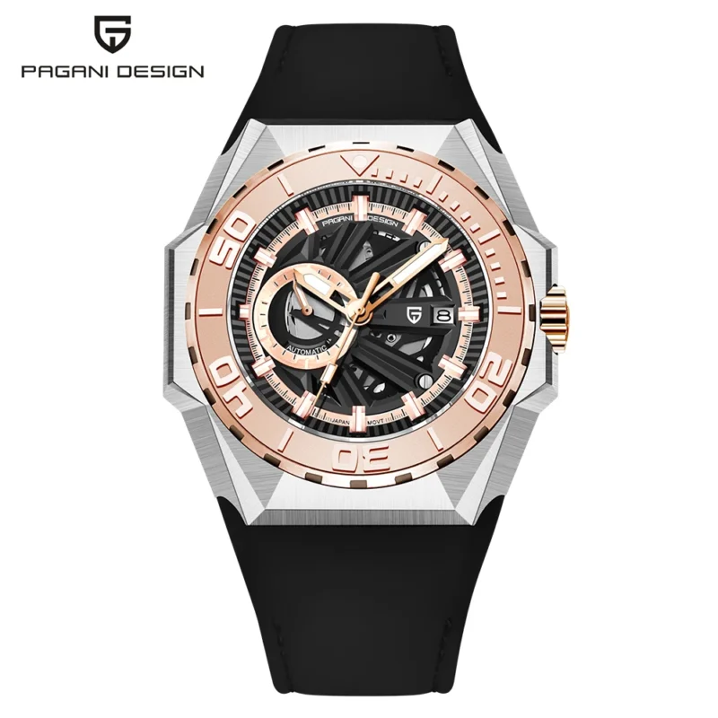 Professional Automatic Dive Watch with Sapphire Crystal and Stainless Steel Case - Image 7