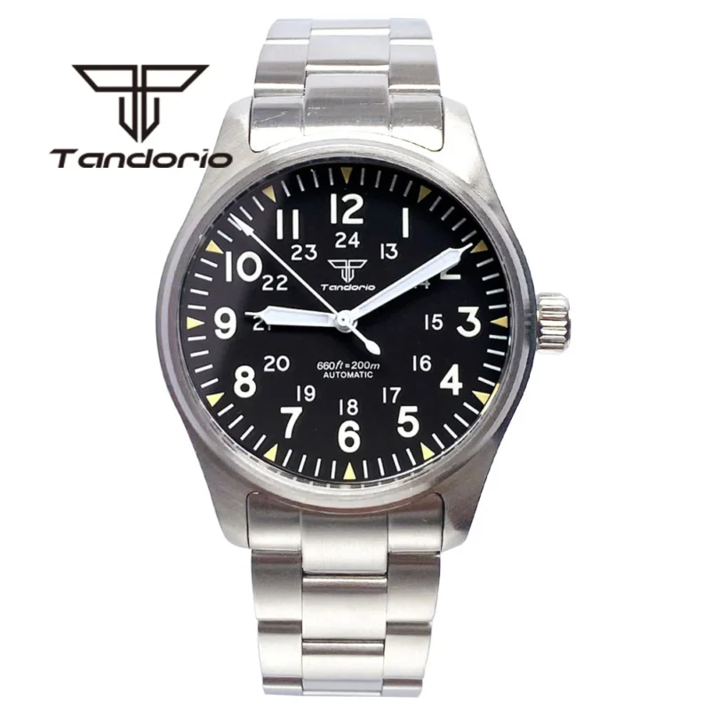 Professional Automatic Dive Watch with Sapphire Crystal and Stainless Steel Bracelet - Image 7