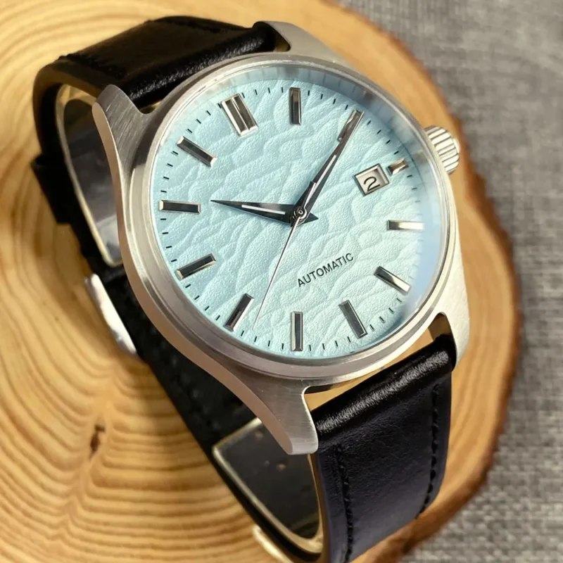 Professional Automatic Dive Watch with Sapphire Crystal and Leather Strap - Image 17