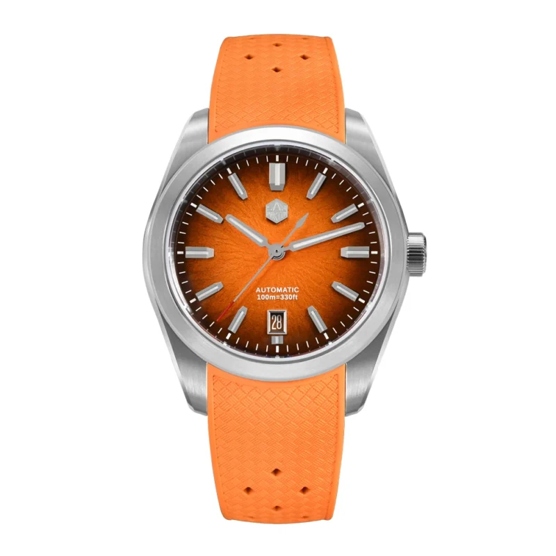 Elegant JianZhan Automatic Dress Watch with Miyota 9015 Movement and Ceramic Textured Dial - Image 20