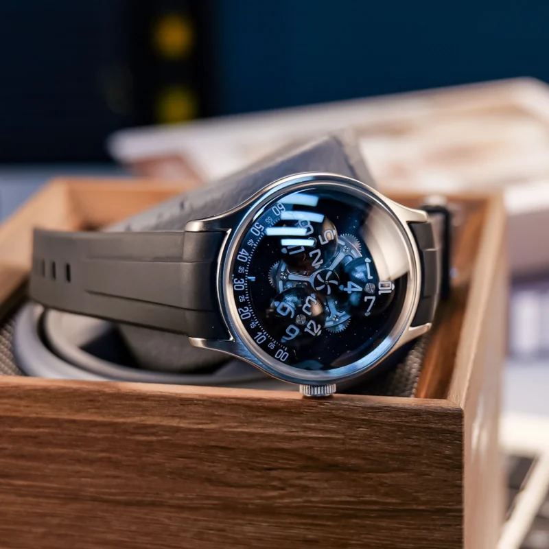 Celestial Automatic Mechanical Watch with Super Luminous Display and Stainless Steel Case - Image 6