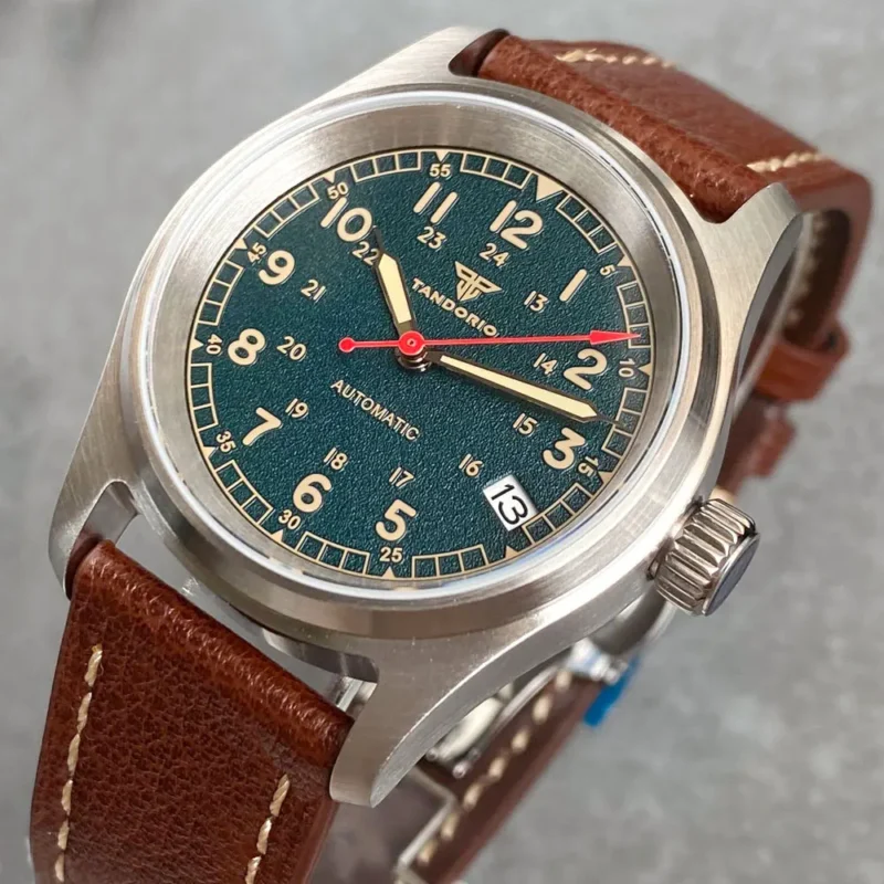 Vintage Field Automatic Dive Watch NH35AA Movement Stainless Steel Sapphire Crystal Watch with Date Display - Image 7