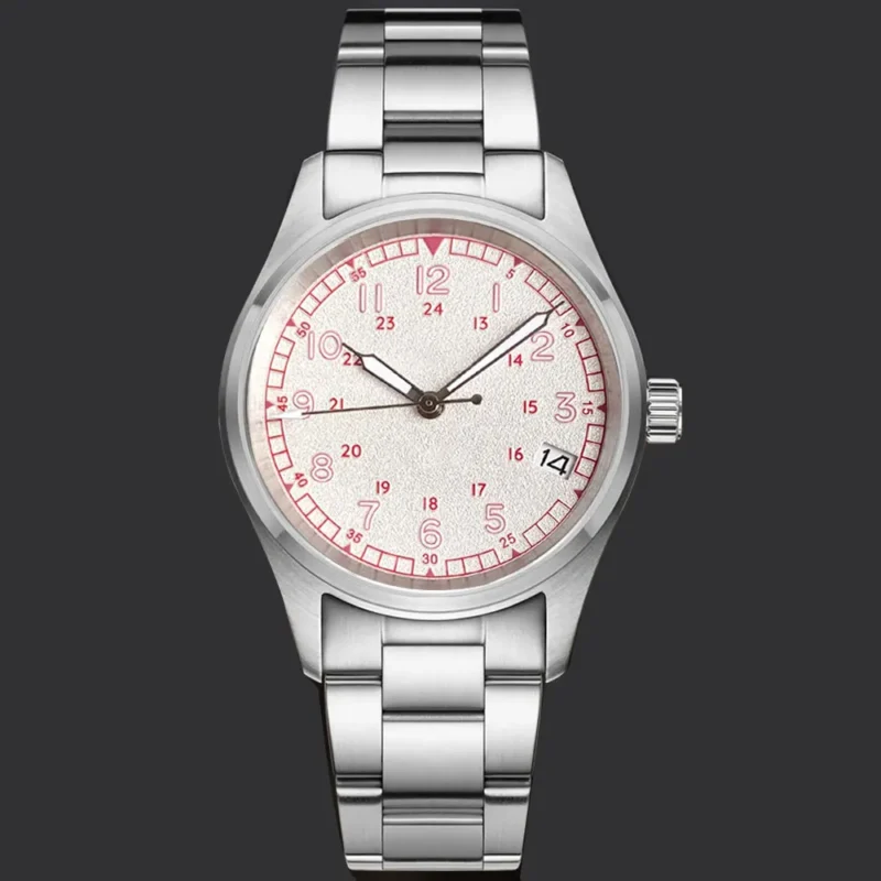 Vintage Field Automatic Dive Watch NH35AA Movement Stainless Steel Sapphire Crystal Watch with Date Display - Image 13