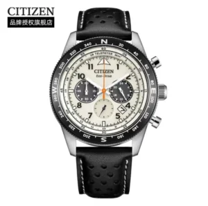 Citadel Automatic Mechanical Watch with Leather Strap and Stainless Steel Case