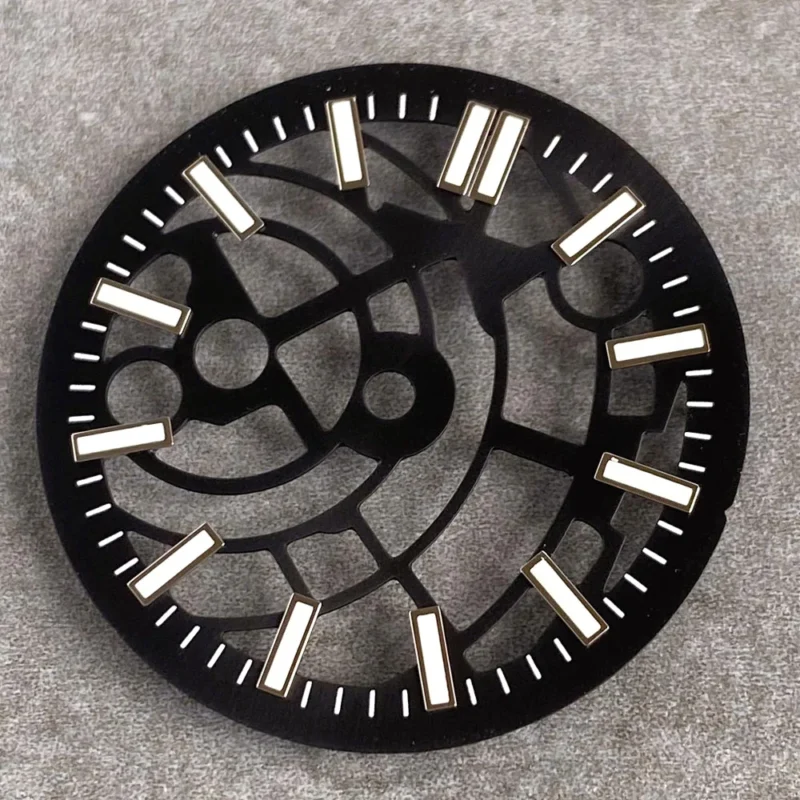 Skeleton Open Heart Automatic Watch Dial 29mm for NH35 with Brass Construction - Image 5