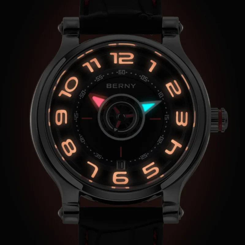 Professional Automatic Dive Watch with Compass and Sapphire Crystal Mechanical Timepiece - Image 3