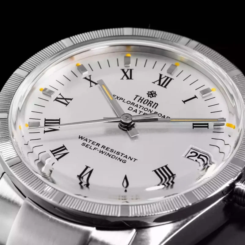 Vintage Tribute Automatic Dive Watch with Domed Sapphire Crystal and Stainless Steel Bracelet - Image 4