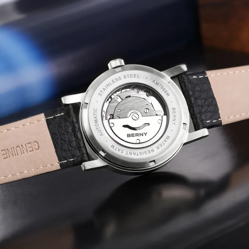 Swiss Railway Classic Automatic Watch with Complete Calendar and Sapphire Crystal - Image 6