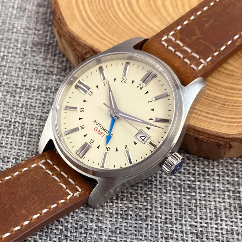 Professional GMT Dive Automatic Watch with Titanium Case and Sapphire Crystal - Image 6