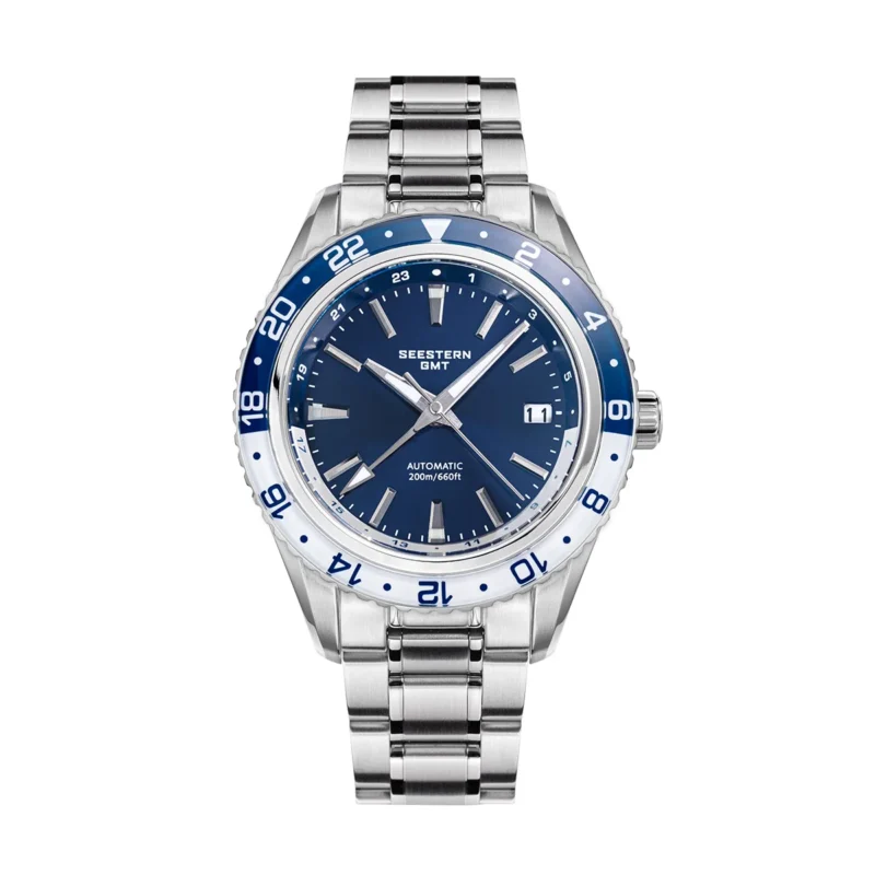 Professional GMT Dive Watch Automatic NH34 Movement with Sapphire Crystal and Stainless Steel Bracelet - Image 7