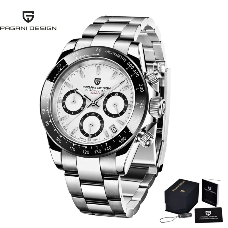 Professional Automatic Dive Watch with Sapphire Crystal and Stainless Steel Bracelet - Image 7