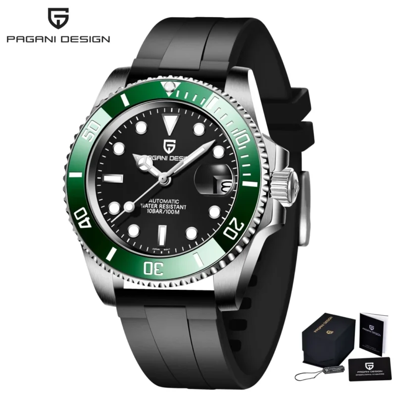 Professional Automatic Dive Watch with NH35A Movement, Sapphire Crystal and Stainless Steel Case - Image 9