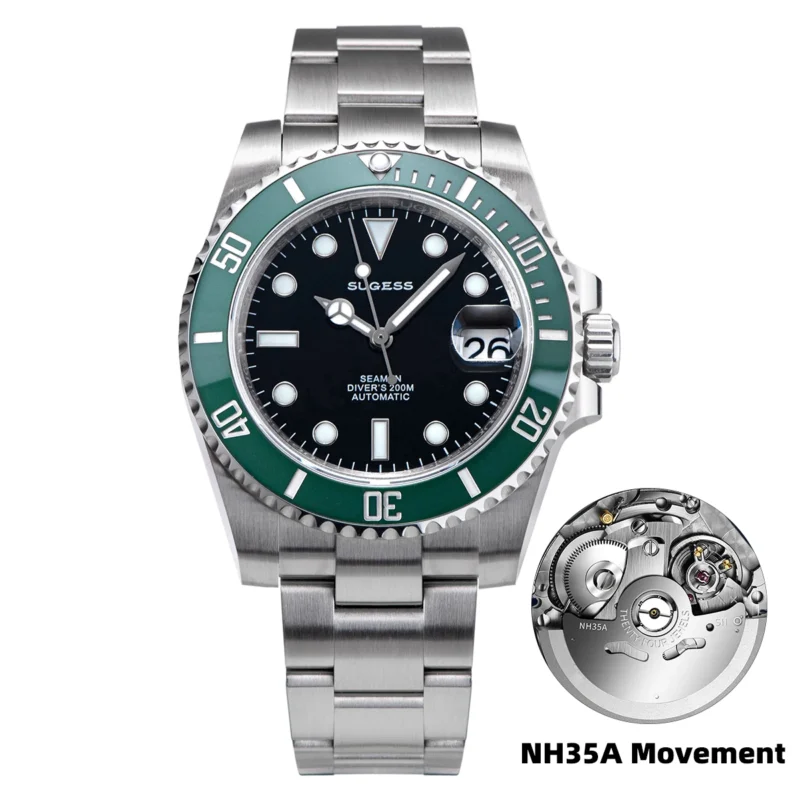 Professional Automatic Dive Watch with NH35 Movement, Ceramic Bezel and 200M Water Resistance - Image 12