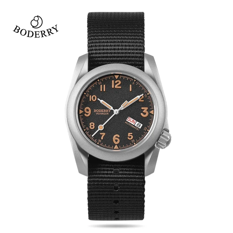 Voyager Bronze Field Automatic Watch with Sapphire Crystal and Leather Strap - Image 7