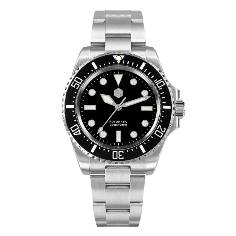 Professional Automatic Dive Watch NH35 300m Water Resistant with Sapphire Crystal and Adjustable Steel Bracelet - Image 8
