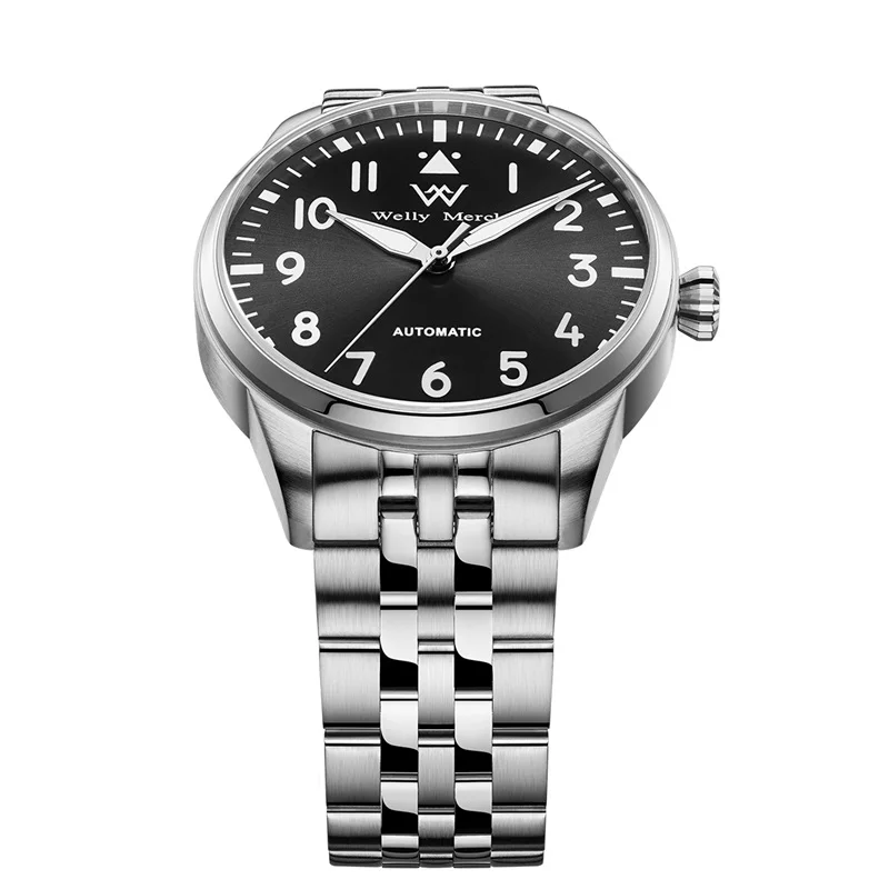 Day-date watch showing crown position for proper setting