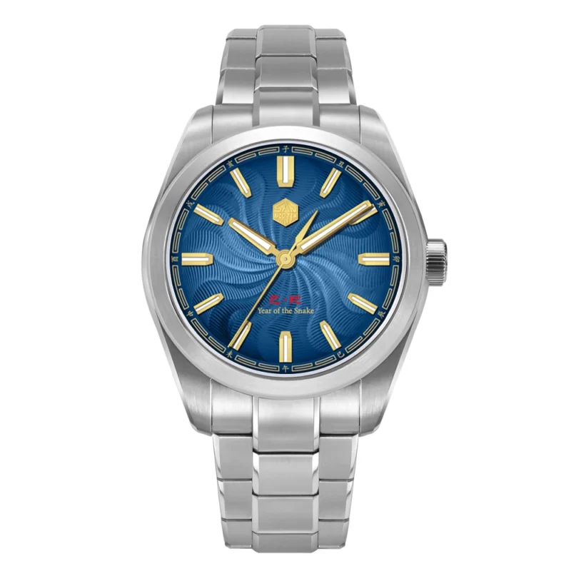 Luxury Guilloche Dial Automatic Watch with Japanese Movement and Exhibition Caseback 39mm - Image 10