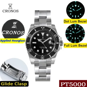Professional Automatic Dive Watch with Ceramic Bezel and Sapphire Crystal